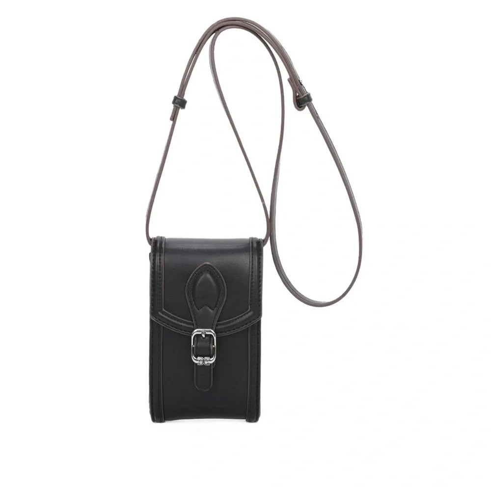 Sam Edelman Black Greta Phone Crossbody Bag